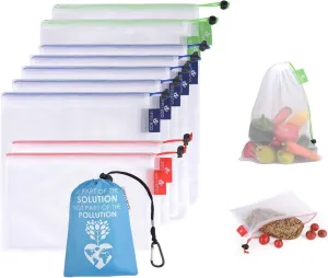 Reusable Bags - Zero Waste & Color-Coded Mesh Produce