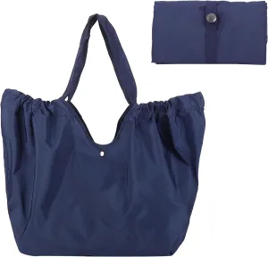 Reusable Grocery Bags, Large Capacity, Waterproof Foldable Shopping Bags for Groceries Durable Tote Bag for Travel Picnic Outdoor (Navy)