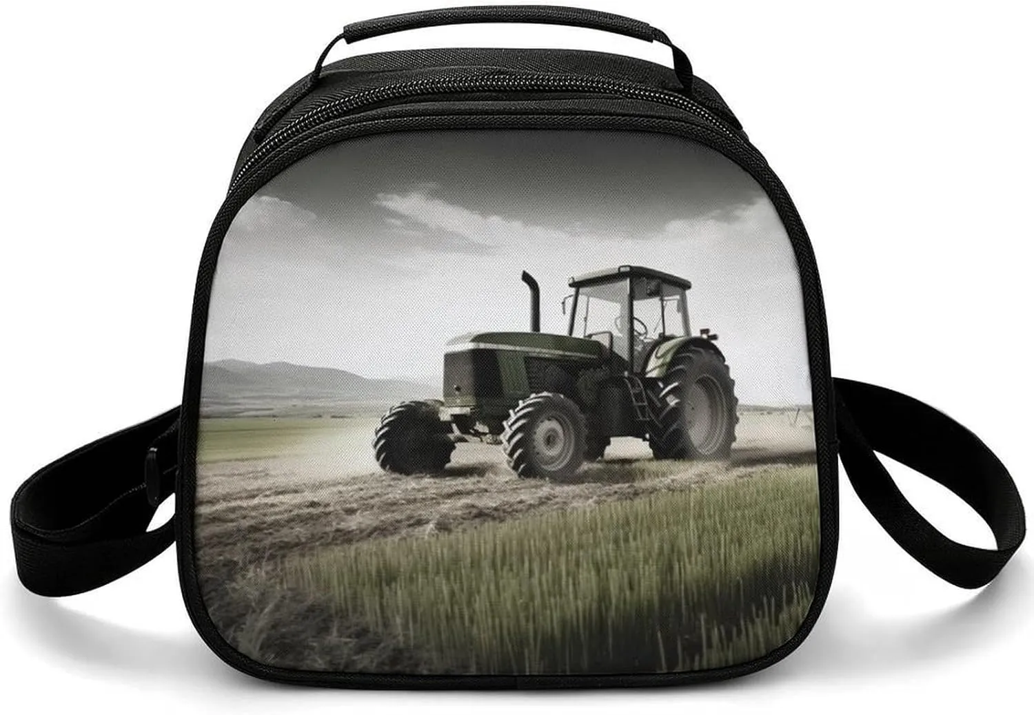 Reusable Lunch Bag for Women Lunch Tote Bags Insulated Lunch Box for Men Lunchbox Tractor Agriculture Tranquil Lunch Cooler Bag Leakproof Lunch Container for Work Picnic Travel