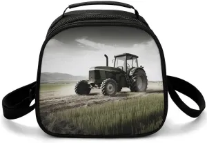 Reusable Lunch Bag for Women Lunch Tote Bags Insulated Lunch Box for Men Lunchbox Tractor Agriculture Tranquil Lunch Cooler Bag Leakproof Lunch Container for Work Picnic Travel
