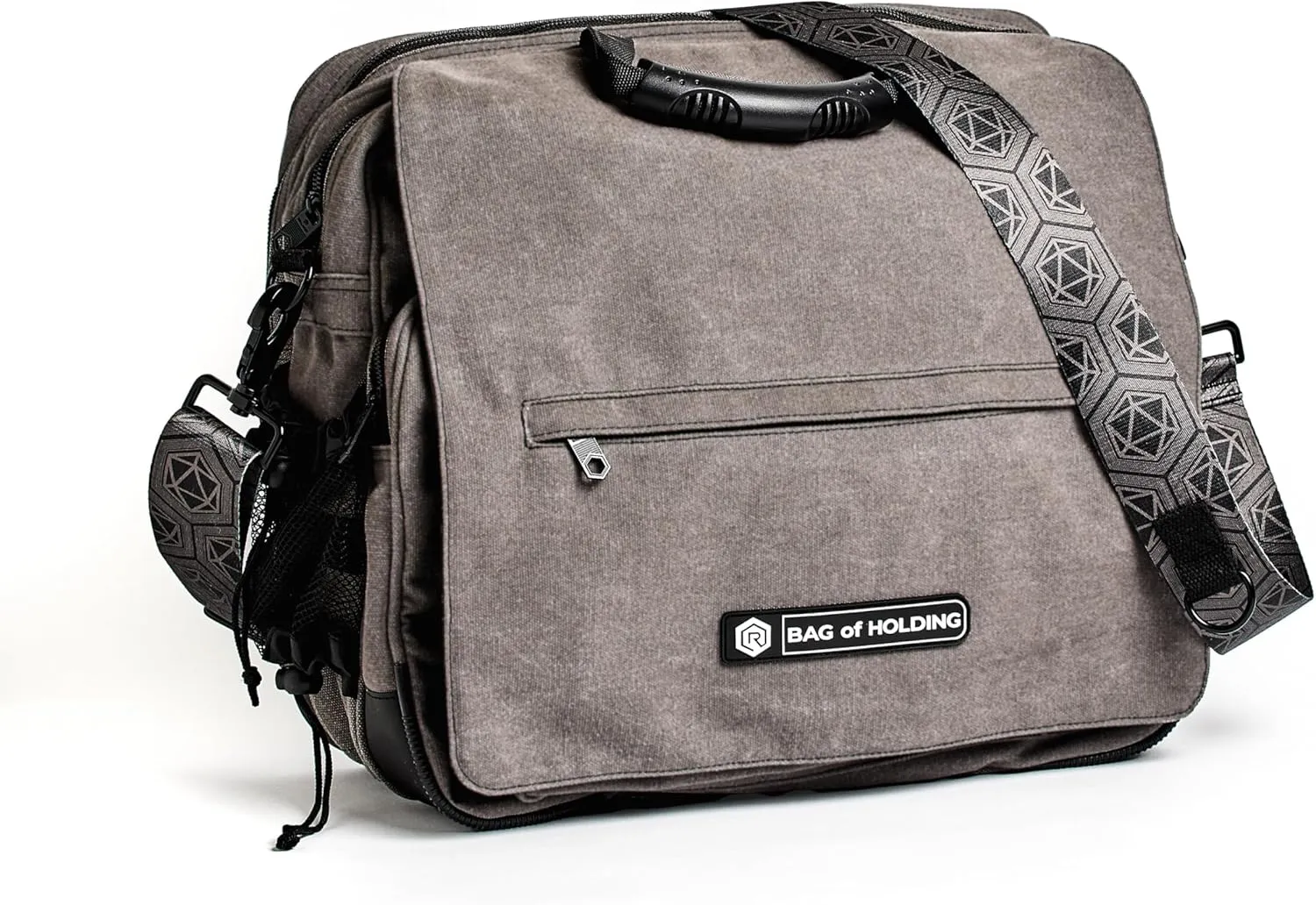 Rollacrit Messenger Bag of Holding RPG Messenger Bag - Durable Game Organizer for Dice, Books, Miniatures, Laptops, Board Games & Accessories - For Gamers, Working Professionals & Students