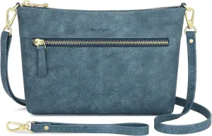 RONSIN Crossbody Bag for Women Cell Phone Purse Bucket Bag Shoulder Bag with Multi Zipper Pockets