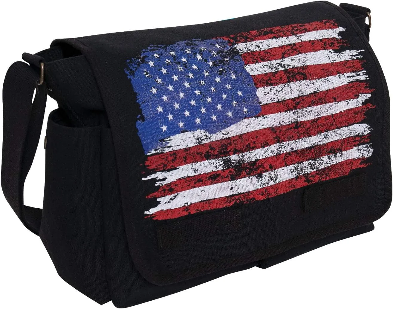 Rothco Distressed U.S. Flag Canvas Messenger Bag