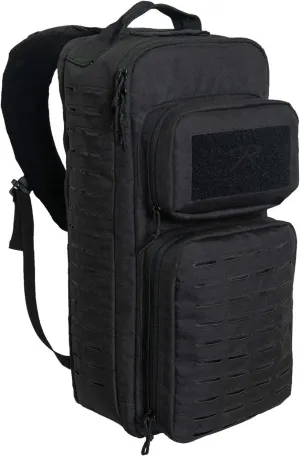 Rothco Tactical Single Sling Backpack With Laser Cut MOLLE (Black)