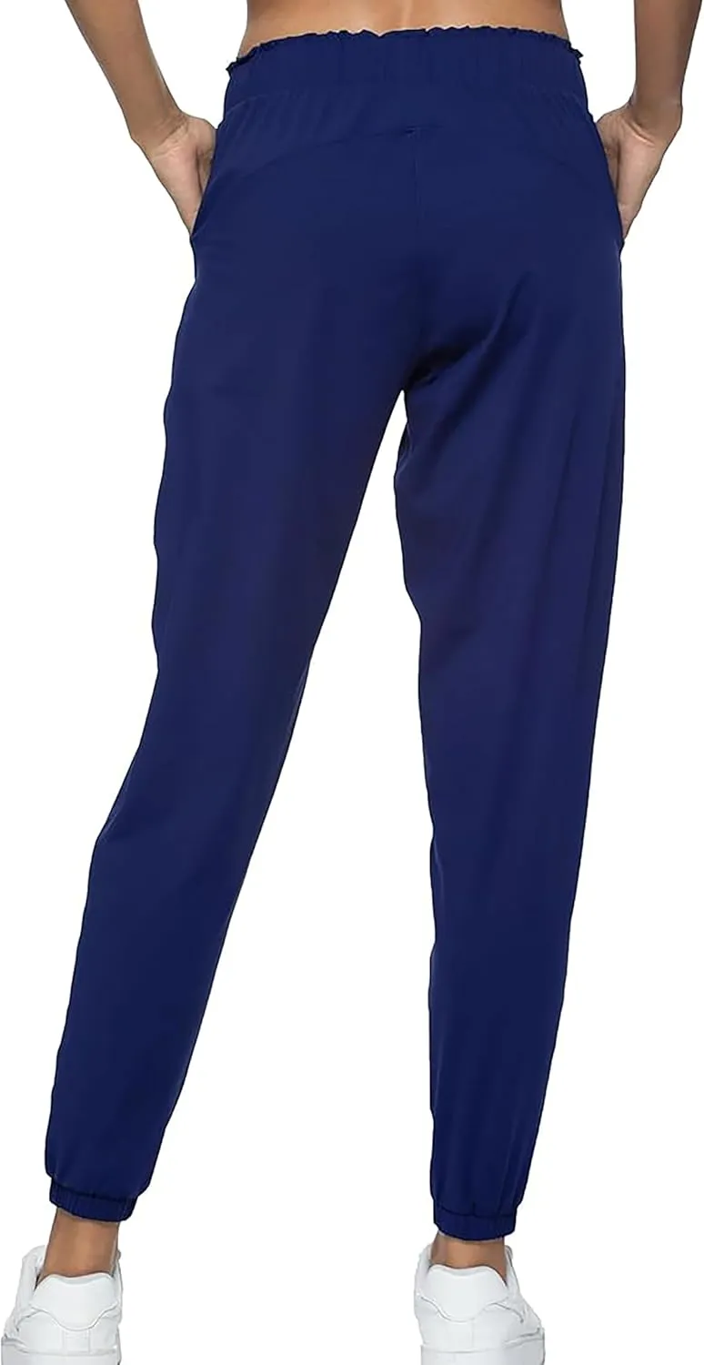 Rrosseyz Women Lightweight Joggers Pants with Pockets, Quick Dry Athletic Workout Soft Pant for Gym Running