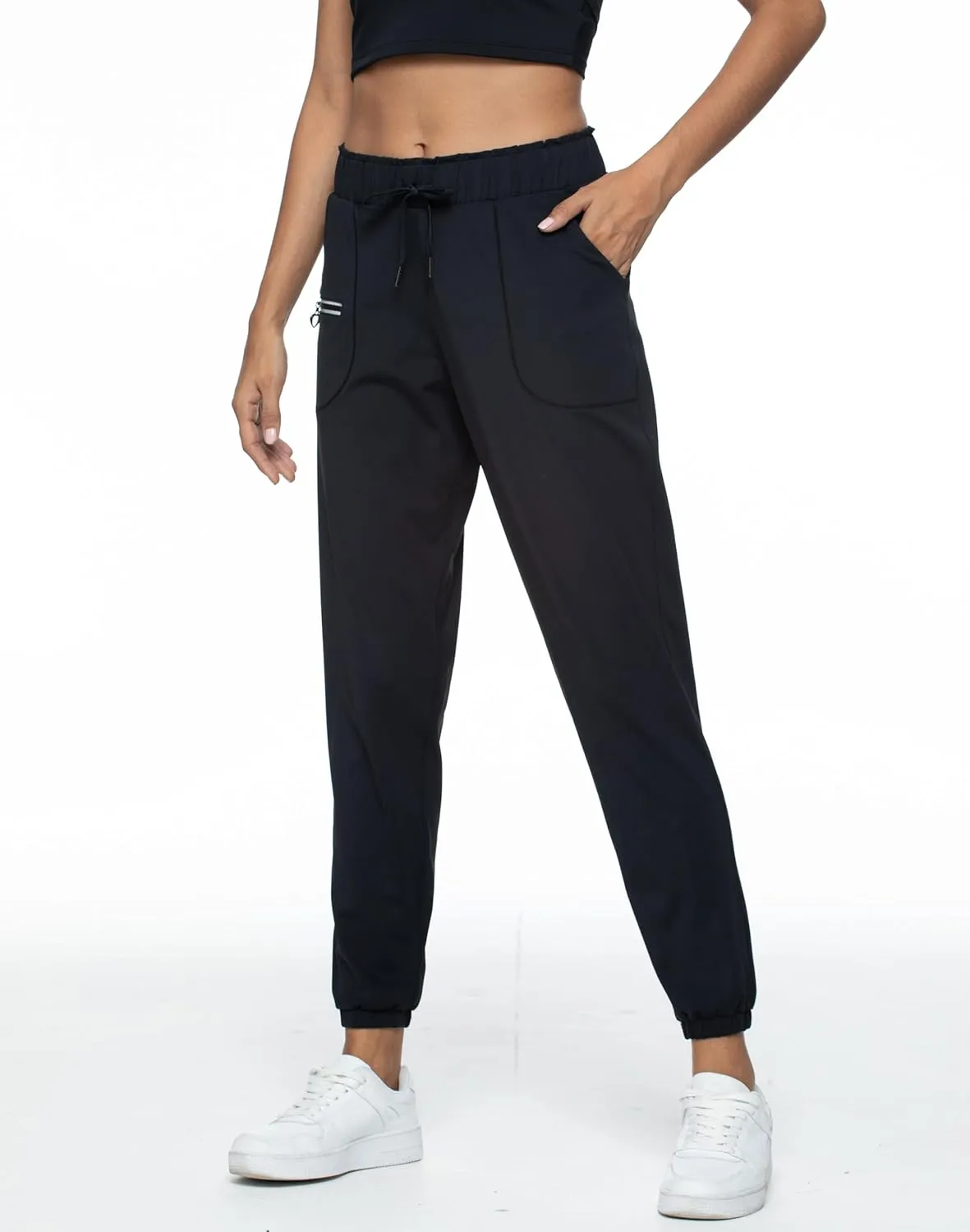Rrosseyz Women Lightweight Joggers Pants with Pockets, Quick Dry Athletic Workout Soft Pant for Gym Running
