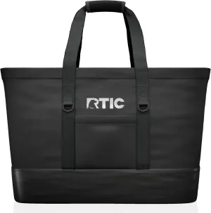 RTIC Everyday Insulated Tote Bag, Large Reusable Thermal Cooler with Zippered Top for Beach, Grocery, Shopping, 35 L Capacity