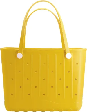 Rubber Beach Tote Bag, Large Waterproof Beach Bag for Pool Boat, Sports, Outdoor Washable Travel Tote Bag