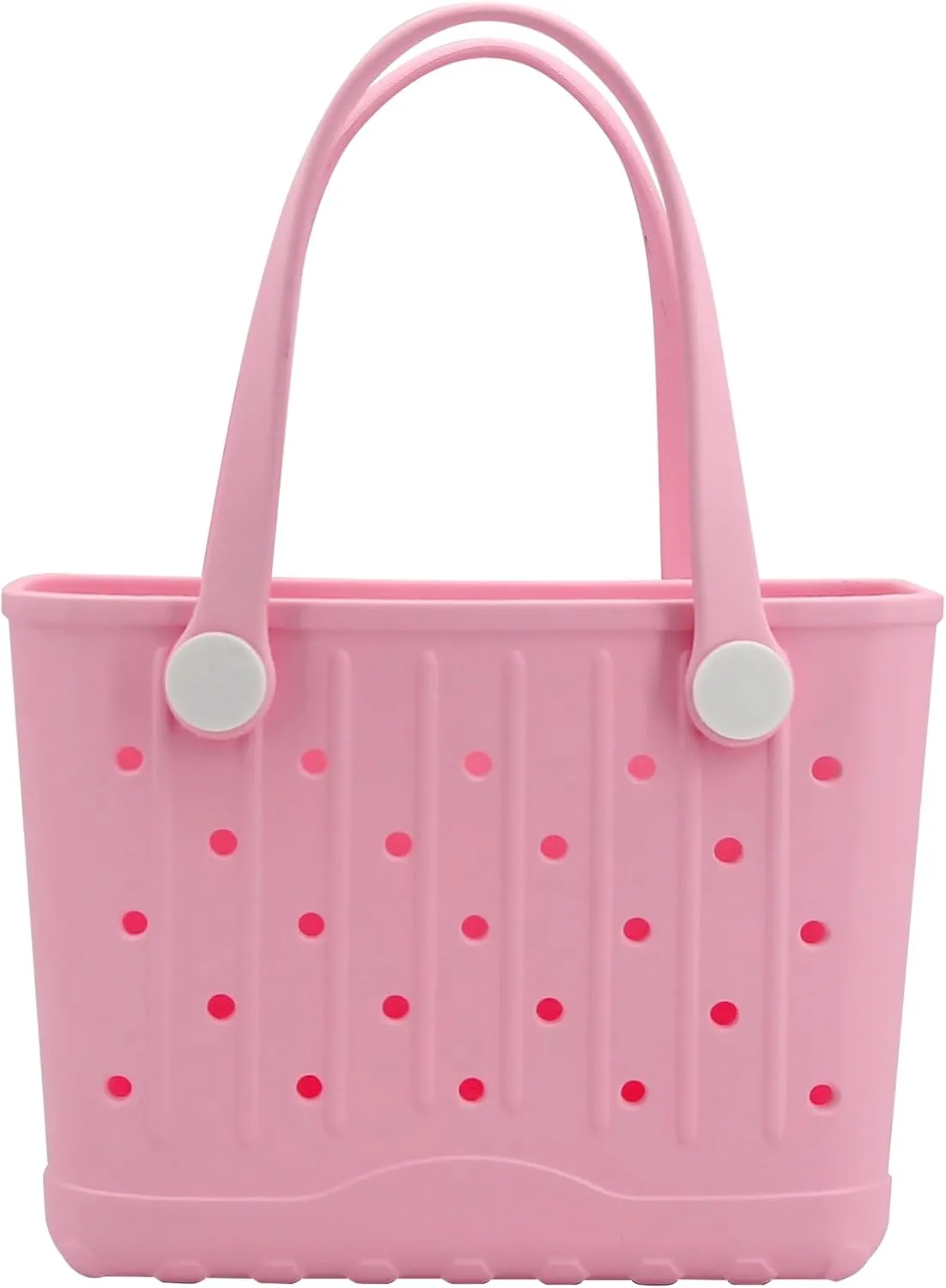 Rubber Tote Bag Small Beach Bag Waterproof Travel Bags Washable Tote Portable Open Handbag for Sports Beach Boat Outdoor