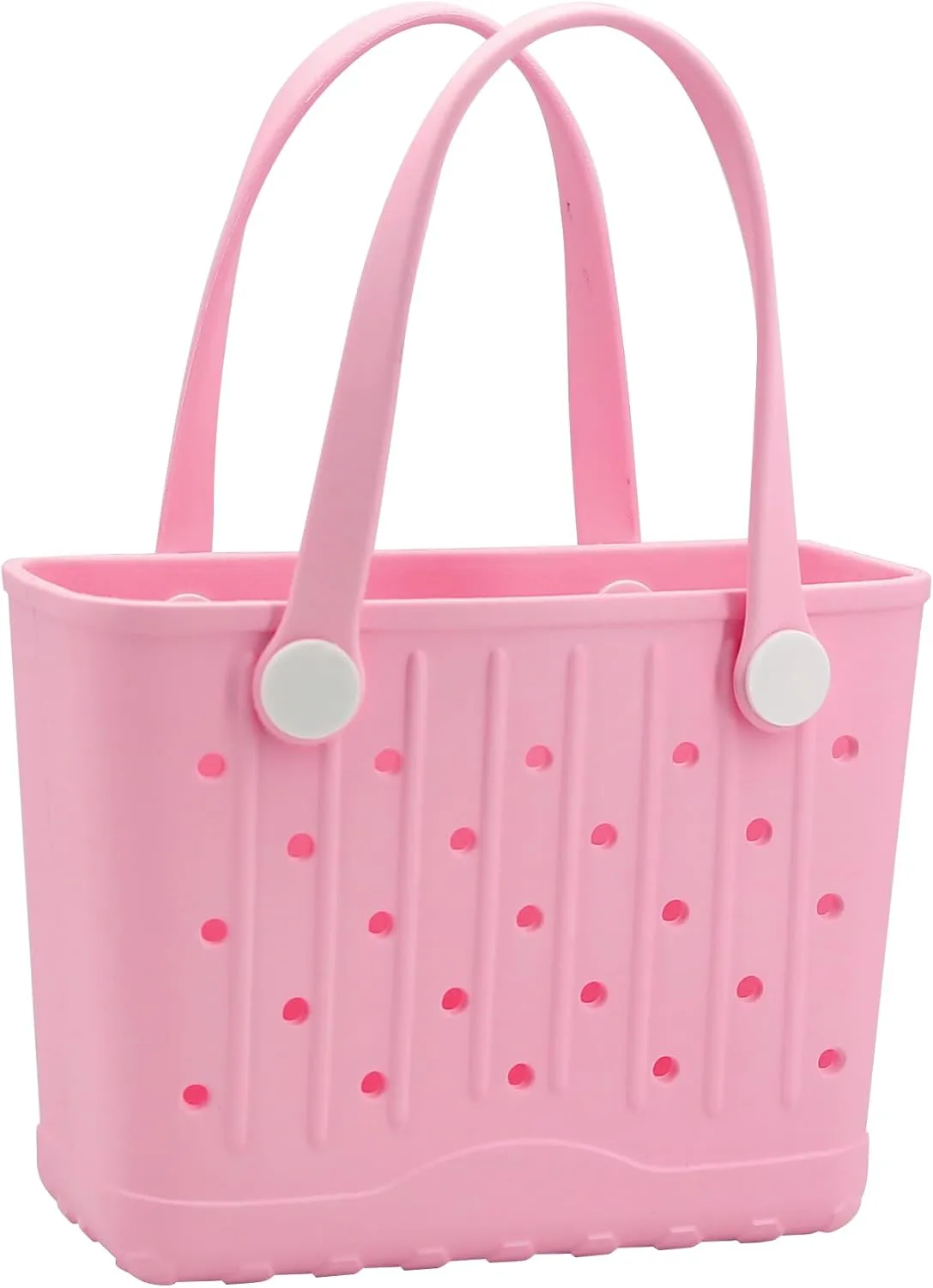 Rubber Tote Bag Small Beach Bag Waterproof Travel Bags Washable Tote Portable Open Handbag for Sports Beach Boat Outdoor