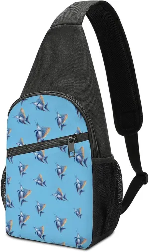 Sailfish Crossbody Bags for Women Men Sling Bag Casual Chest Bag Daypack for Travel Sport Hiking