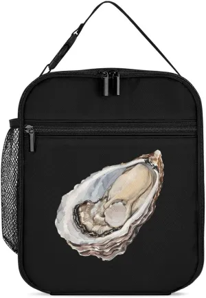Seafood Oyster Insulated Lunch Bag Leakproof Insulated Cooler Bag with Handbags Side Pocket for Adults