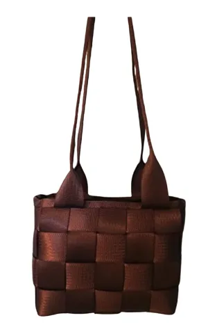 Seatbelt Purse, Seat belt Handbag in rich brick red, washable, Aunt Sandy's Sewing