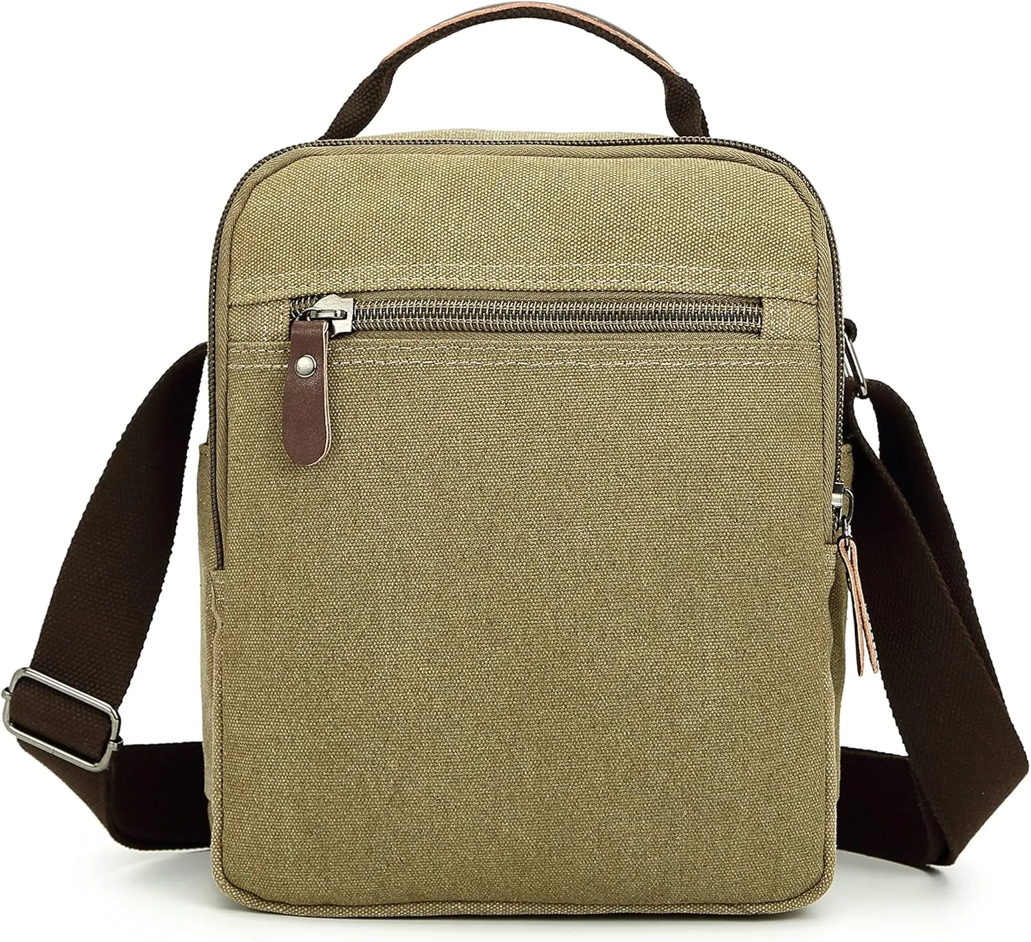 Sechunk Small Canvas Shoulder Bags Messenger Bag Travel Bag Business Bag Working Bag For Men Women