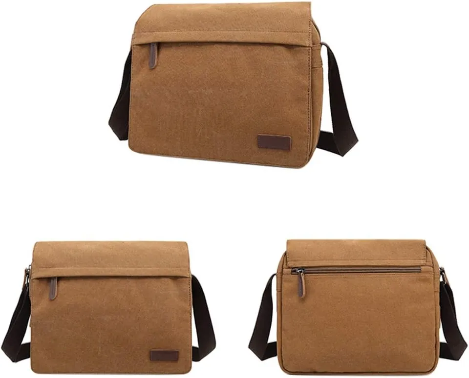 Sechunk Vintage Canvas Messenger Cross body bag Shoulder bag