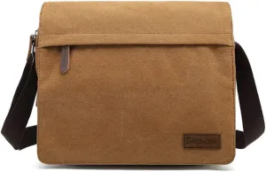 Sechunk Vintage Canvas Messenger Cross body bag Shoulder bag