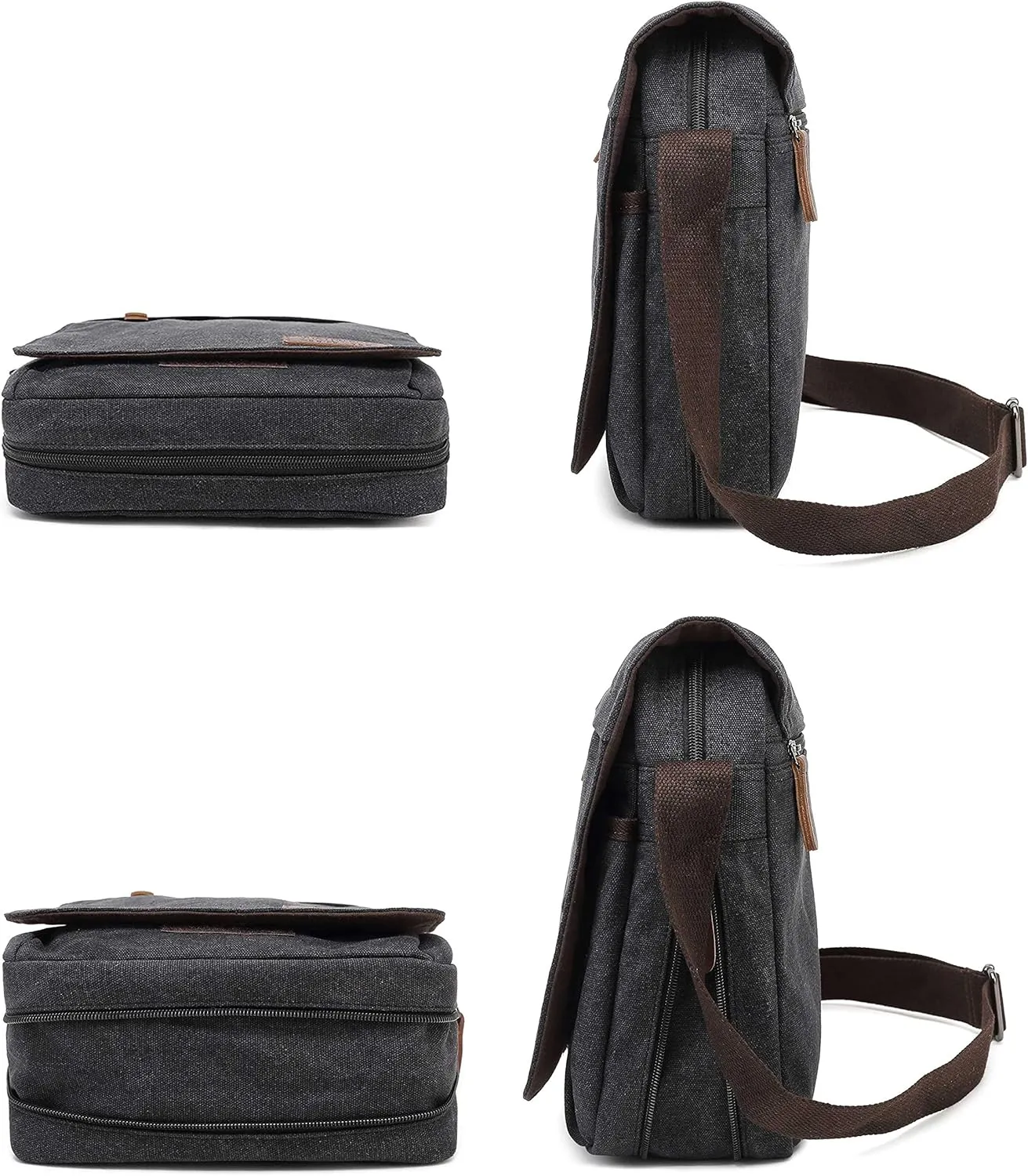 Sechunk Vintage Canvas Messenger Cross body bag Shoulder bag