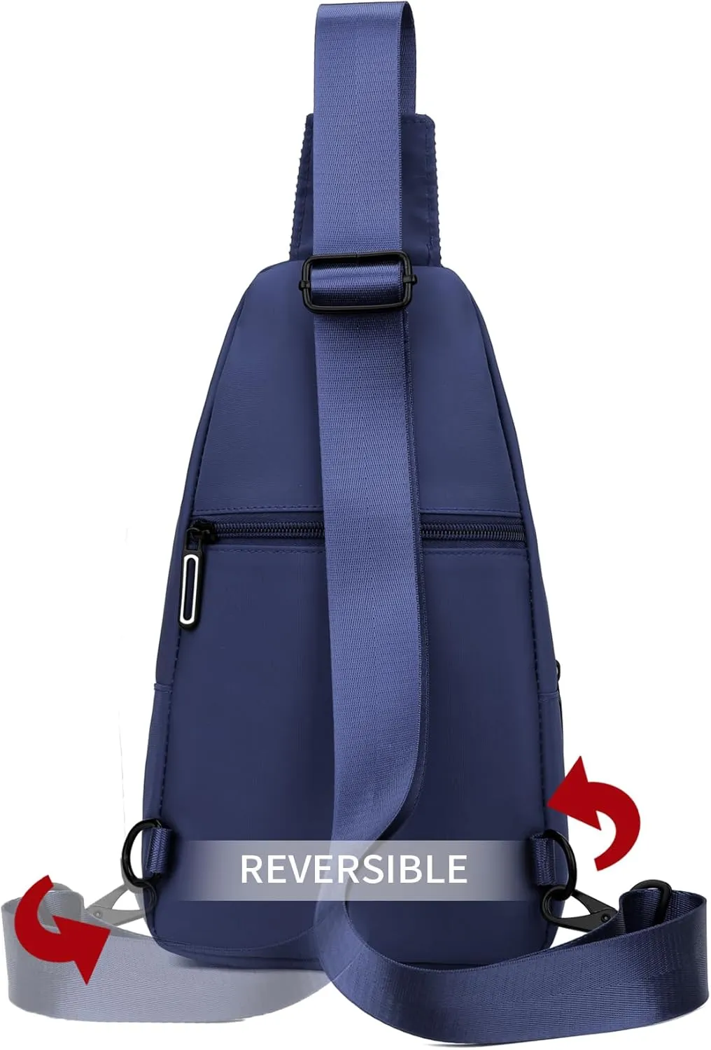 Seoky Rop Sling Bag for Men Women, Small Nylon Crossbody Bag Trendy, Casual Shoulder Chest Bag for Travel Running Hiking Blue