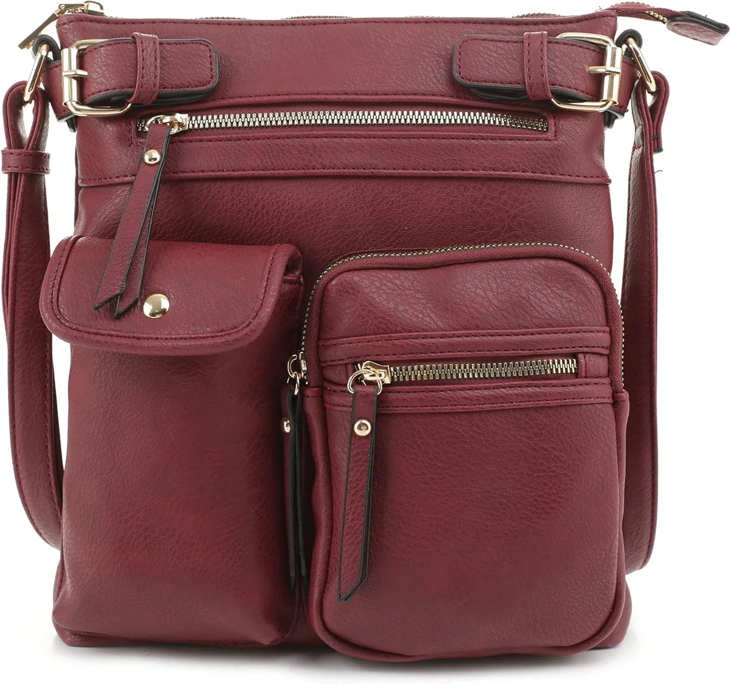 SG SUGU Katie Lightweight Medium Crossbody Bag Shoulder Bag with Multi Pocket for Women
