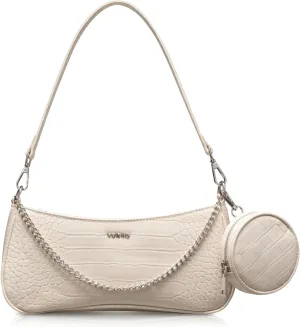 Shoulder Bag for Women Leather Small Purse Crocodile Pattern Clutch handbags with Exterior Coin Purse
