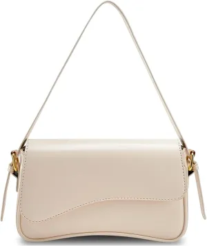 Shoulder Bag for Women Trendy Purse PU Leather Hobo Handbags Clutch Saddle Bag with 2 Removable Stra