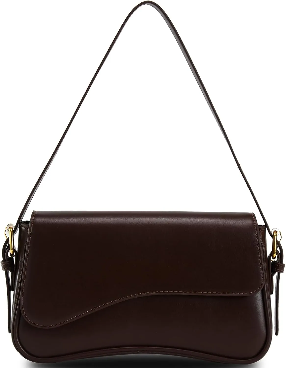 Shoulder Bag for Women Trendy Purse PU Leather Hobo Handbags Clutch Saddle Bag with 2 Removable Stra