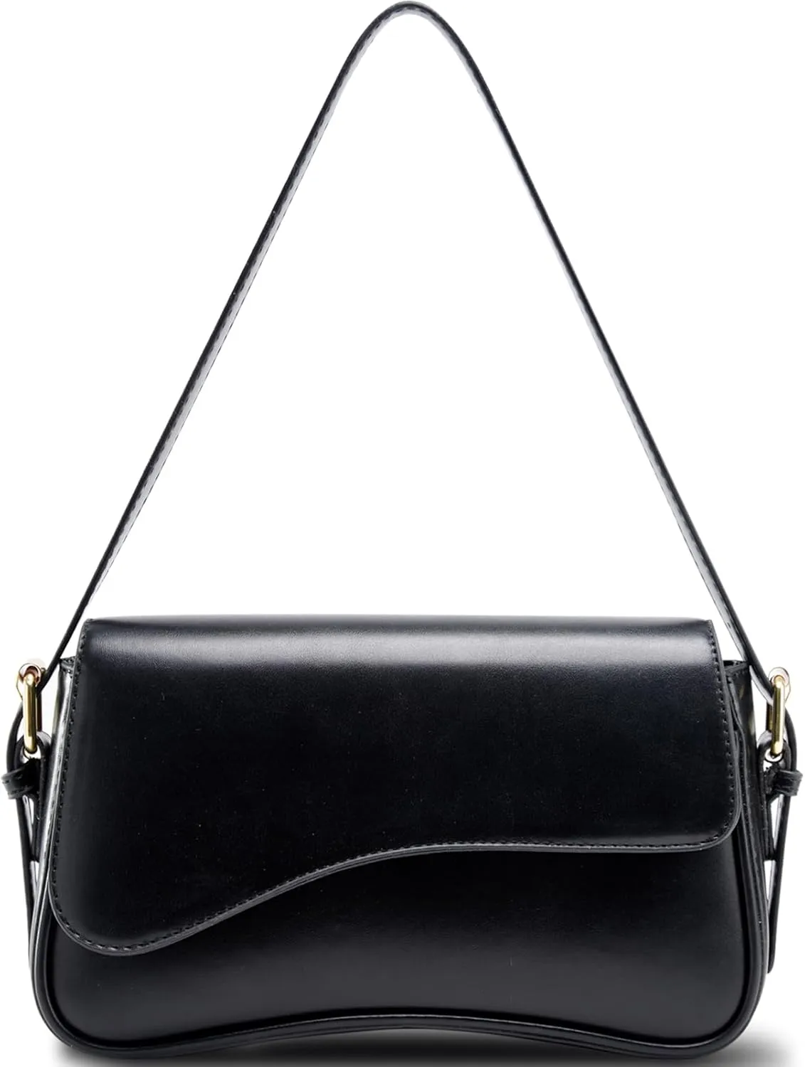 Shoulder Bag for Women Trendy Purse PU Leather Hobo Handbags Clutch Saddle Bag with 2 Removable Stra