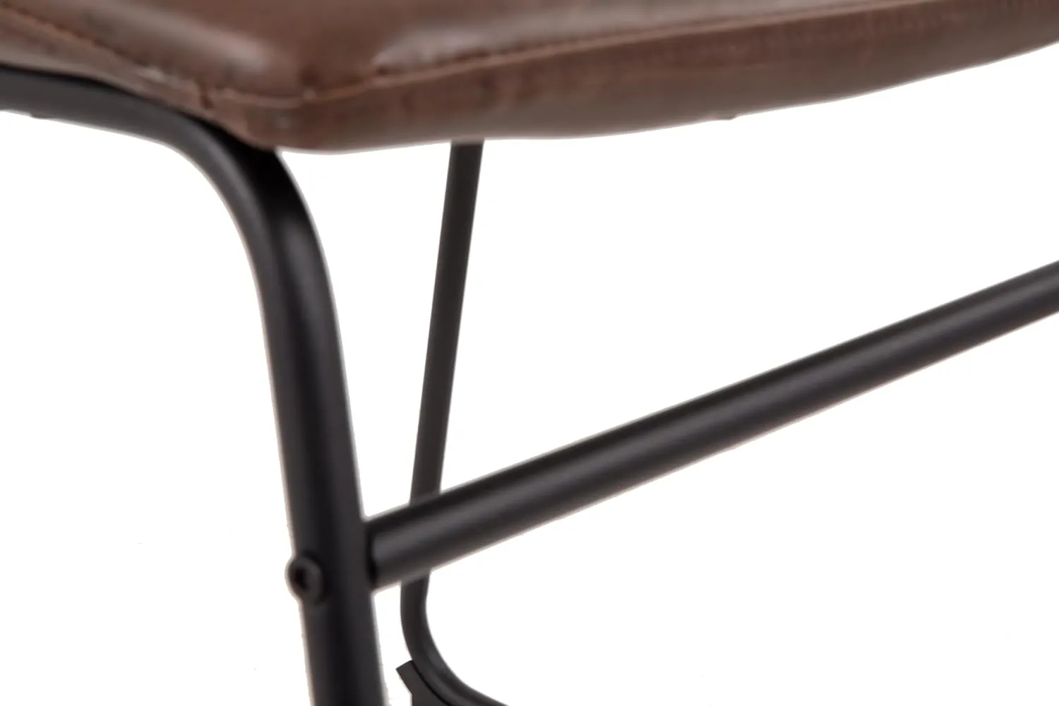 Signature Design by Ashley Mid Century Centiar 18.75" Dining Bucket Chair, 2 Count, Black and Brown