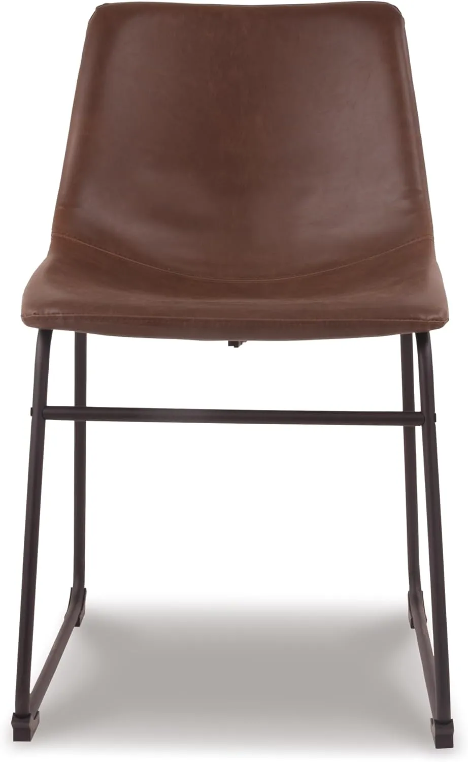 Signature Design by Ashley Mid Century Centiar 18.75" Dining Bucket Chair, 2 Count, Black and Brown