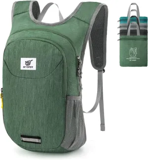 SKYSPER Small Hiking Backpack 10L Packable Lightweight Back Pack Foldable Travel Daypack for Women Men