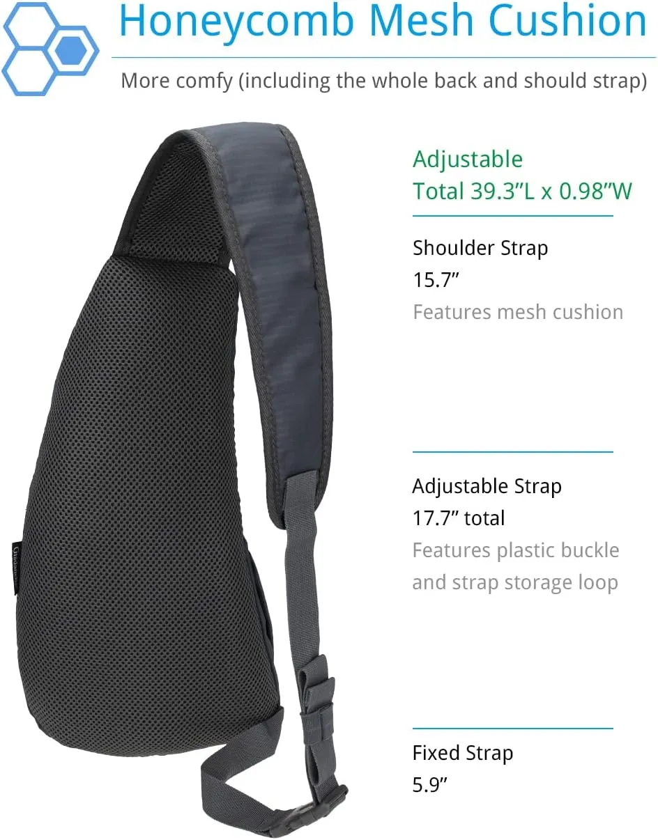 Sling Bag Crossbody Backpack for Men Womens, Chest Bag Backpack, Shoulder bag Gym Cycling Traveling Outdoor Sports