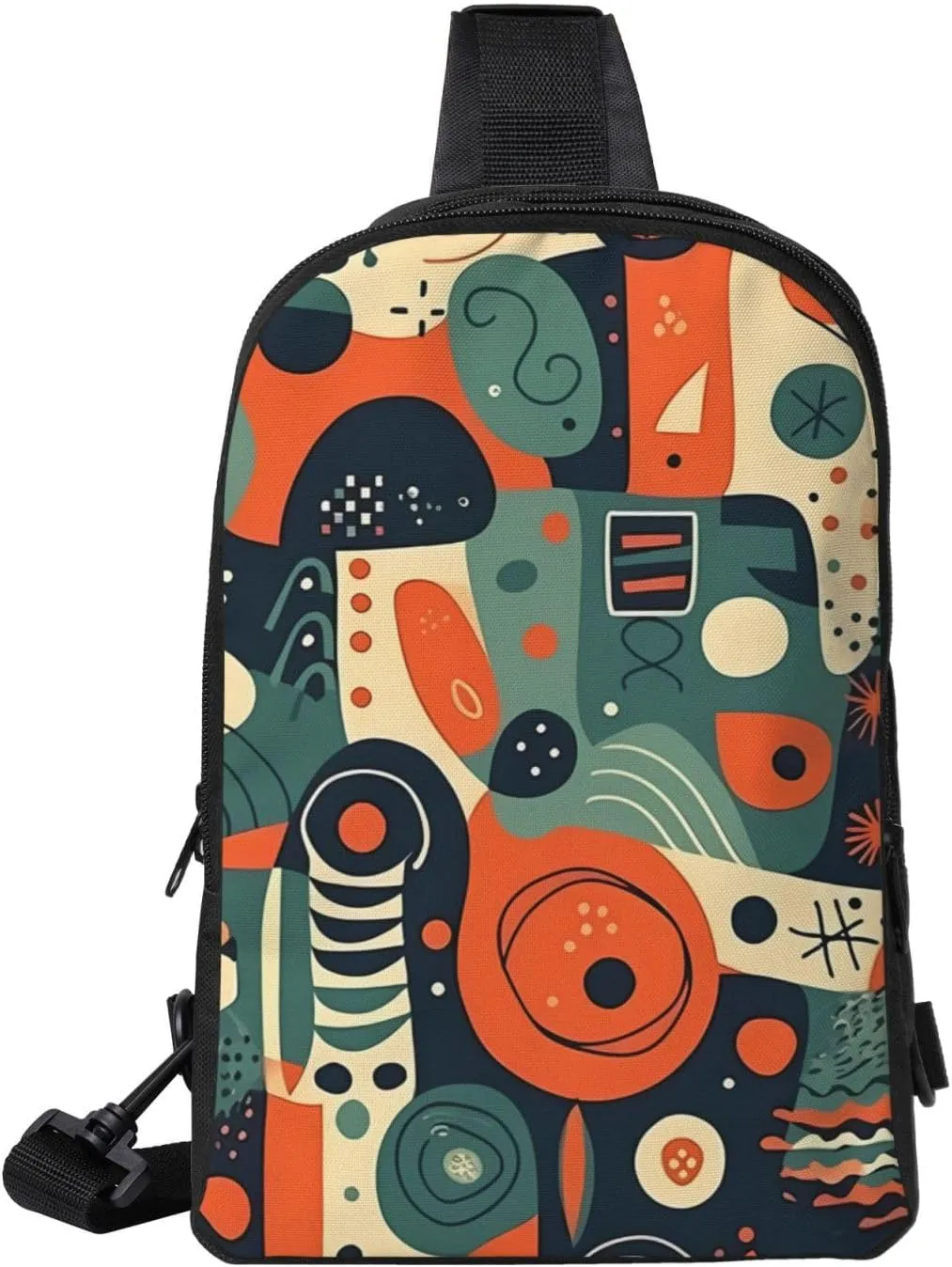 Sling bag for Women Men Trendy Sling Bakpack Casual Chest Bag Fun Graffiti Style Fanny Pack for Travel Hiking