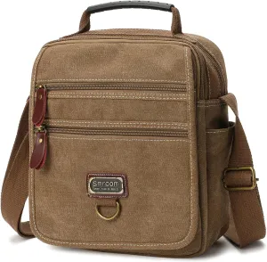 Small Canvas Crossbody Messenger Bag - Man's Casual Shoulder Bag