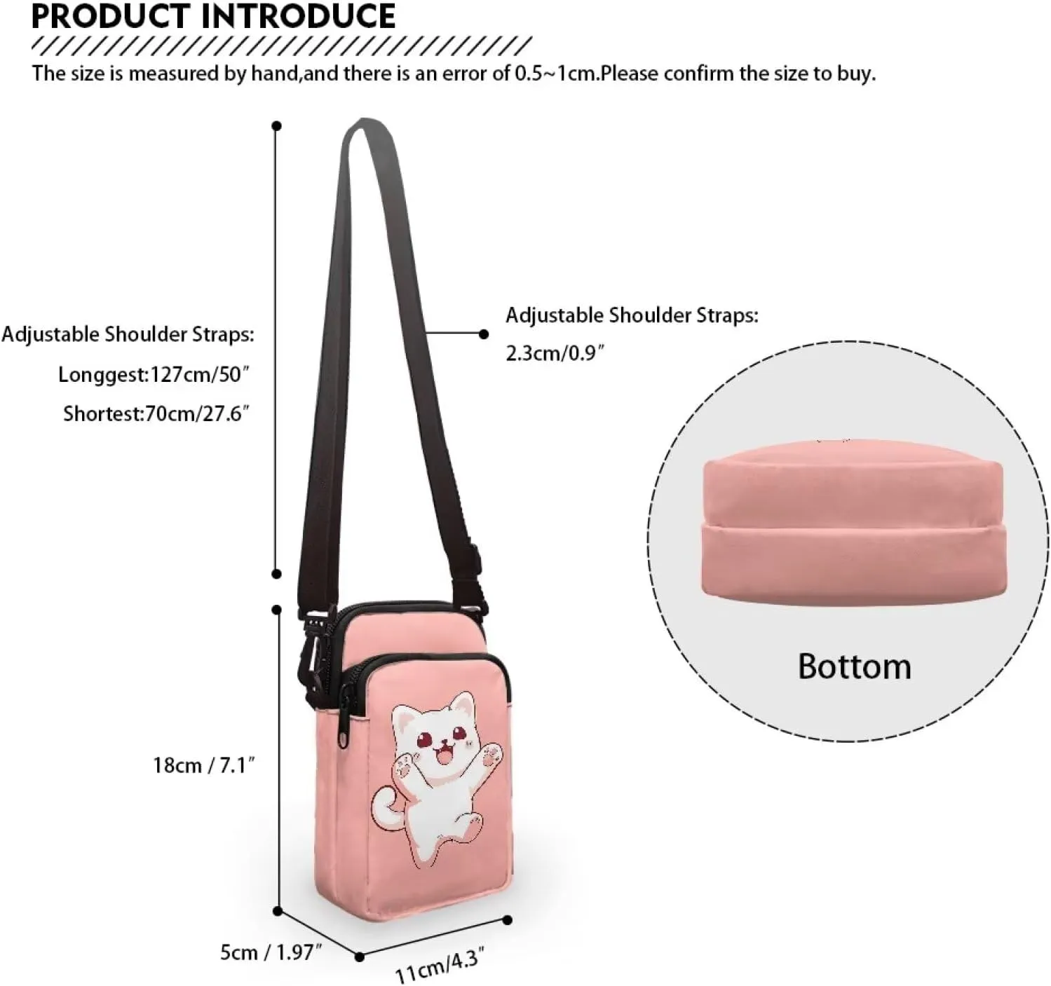 Small Crossbody Purse for Adults Kids Sling Flight Bag