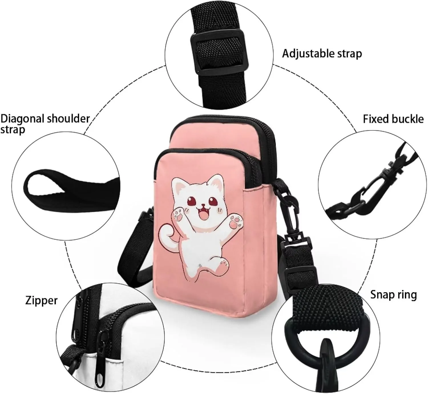 Small Crossbody Purse for Adults Kids Sling Flight Bag