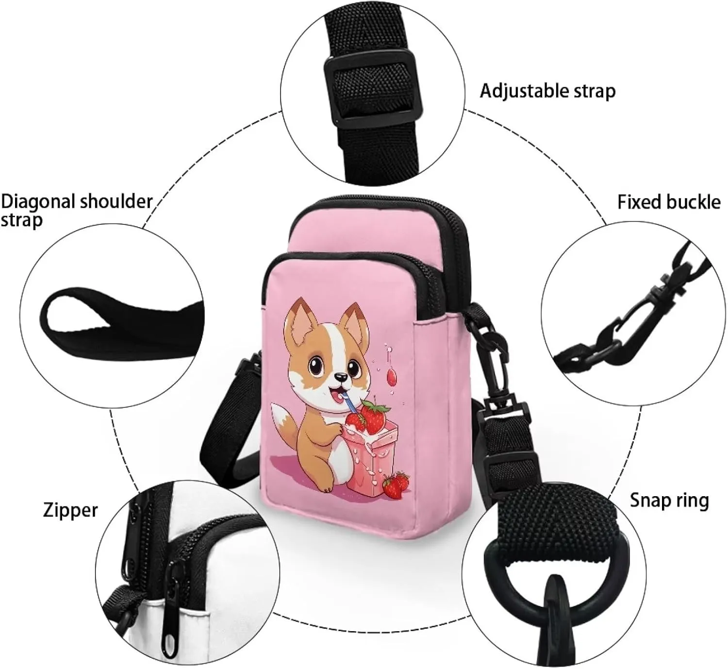 Small Crossbody Purse for Adults Kids Sling Flight Bag