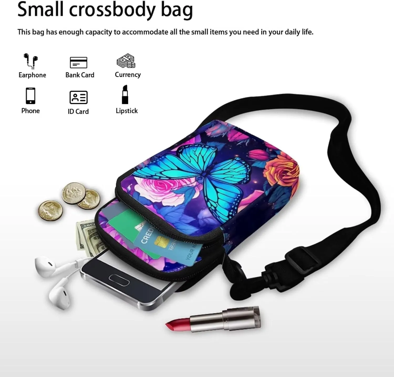 Small Crossbody Purse for Women Kids Shoulder Messenger Bag
