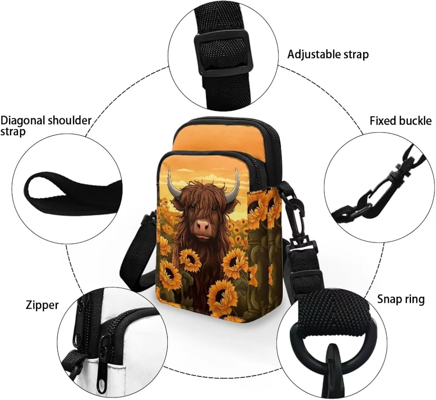 Small Crossbody Purse for Women Kids Shoulder Messenger Bag