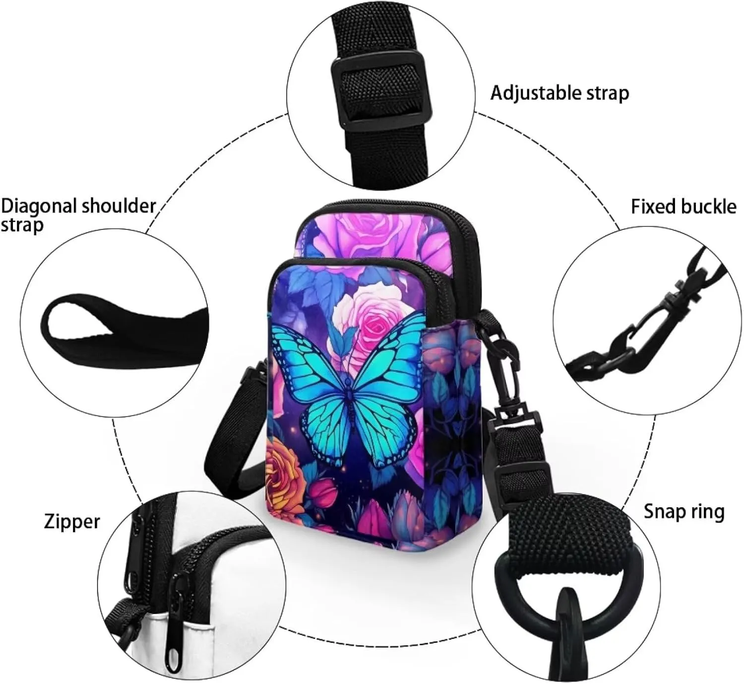 Small Crossbody Purse for Women Kids Shoulder Messenger Bag