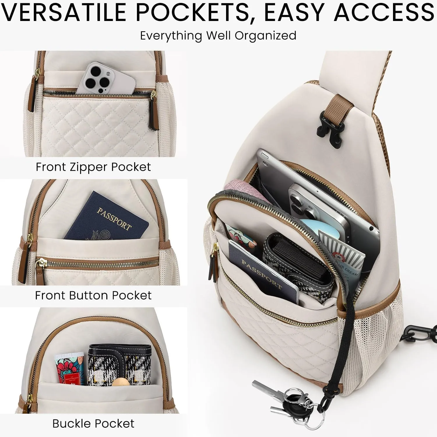 Small Crossbody Purses Bags for Women Men Travel, Chest Sling Bag Women Casual Cross Body Bag for Woman Sling Backpack