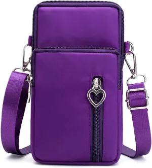 Small Crossbody Wallet Phone Bag Women Mini Crossbody Purse Cell Phone Shoulder Bag Mini Wallet Over Shoulder Strap