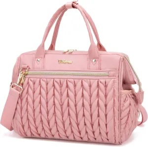 Small Diaper Bag, Medium Diaper Bag Tote, Convertible Backpack Tote Bag for Women Diaper Purse, Stylish Travel Baby Bag (Pink)