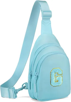 Small Initial Sling Bag for Girls & Women - Cute Crossbody Fanny Pack Gift