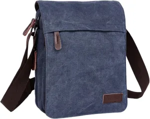 Small retro canvas messenger men's crossbody bag and shoulder bag