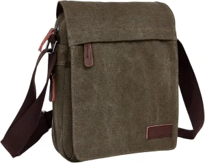 Small retro canvas messenger men's crossbody bag and shoulder bag