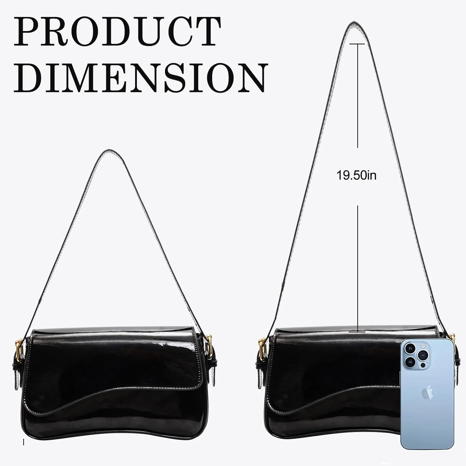 Small Shoulder Bags for Women,Crossbody Purses,Retro Vegan Leather Tote Handbag, Clutch Hobo Purse with Zipper