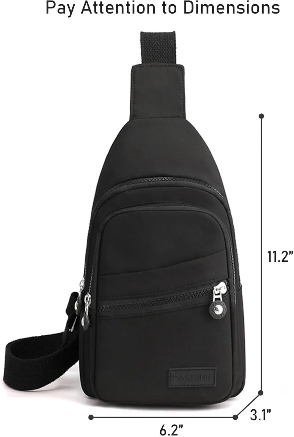 Small Sling Bag Crossbody Sling Backpack for Women, Chest Bag Daypack Fanny Pack Cross Body Bag for Hiking Traveling Outdoors