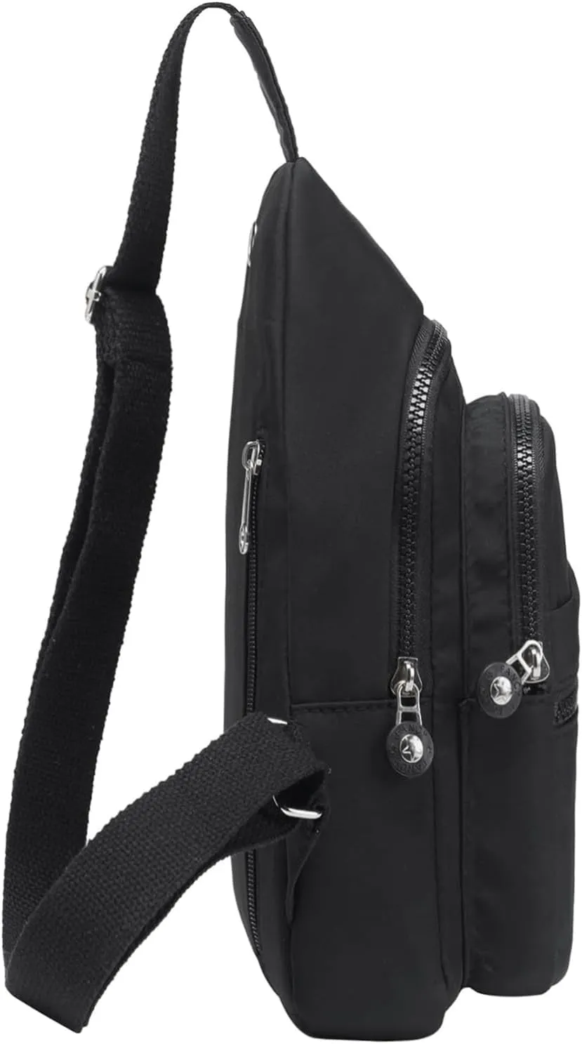 Small Sling Bag Crossbody Sling Backpack for Women, Chest Bag Daypack Fanny Pack Cross Body Bag for Hiking Traveling Outdoors