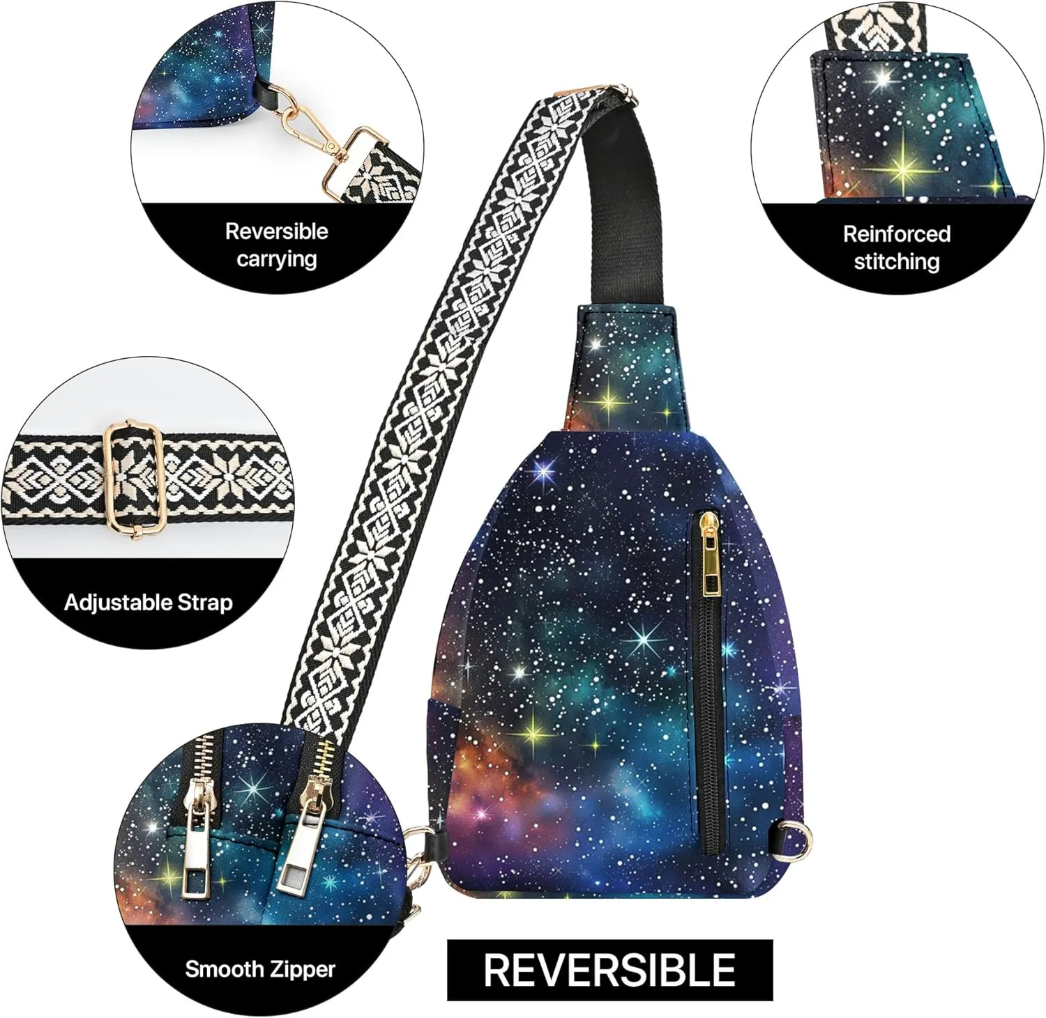 Small Sling Bag for Women Leather Crossbody Bags Sling Backpack for Outdoor Travel