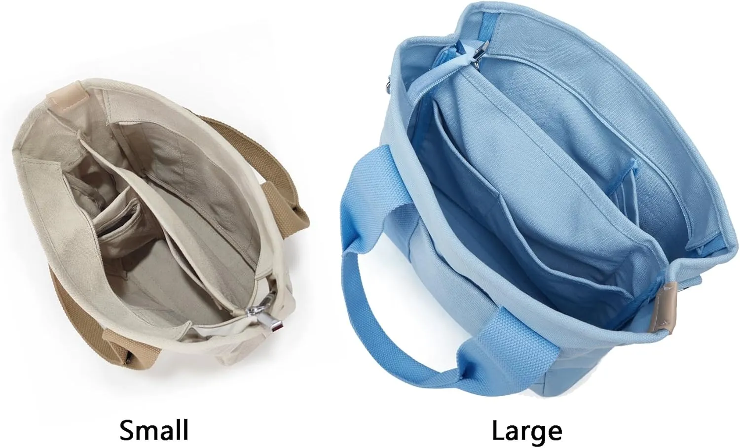 Small Tote Bag with Zipper Tote Bag for Women Canvas Crossbody Bag Shoulder Bag Satchel Hobo Bag Messenger Bag 2025